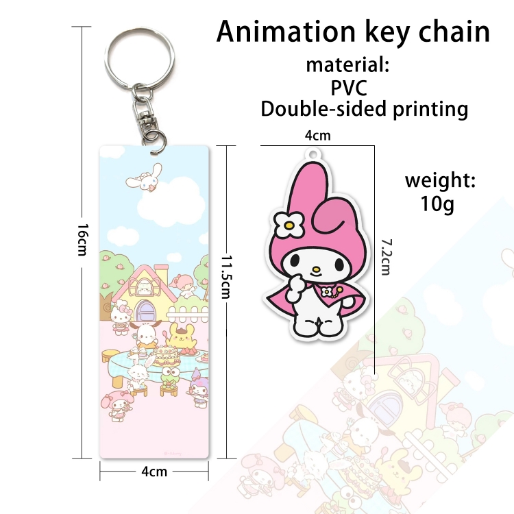 sanrio PVC Keychain Bag Pendant Ornaments OPP Package price for 10 pcs YS136