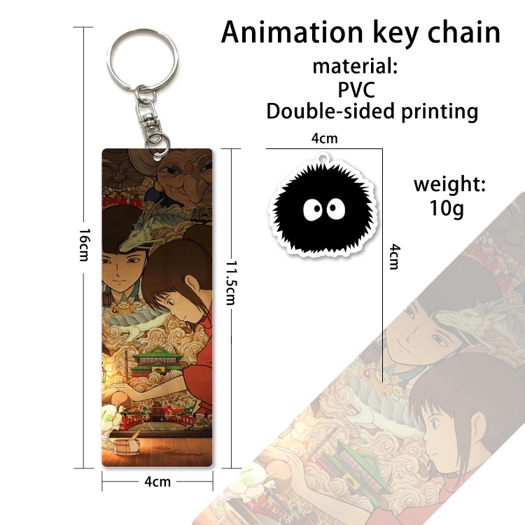 Spirited Away PVC Keychain Bag Pendant Ornaments OPP Package price for 10 pcs YS111