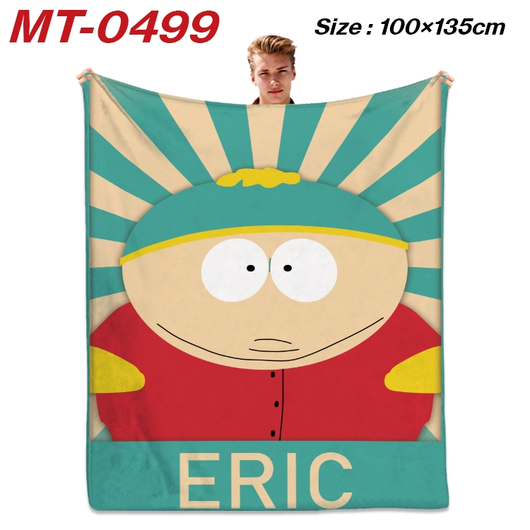 South Park  Anime flannel blanket air conditioner quilt double-sided printing 100x135cm  MT-0499