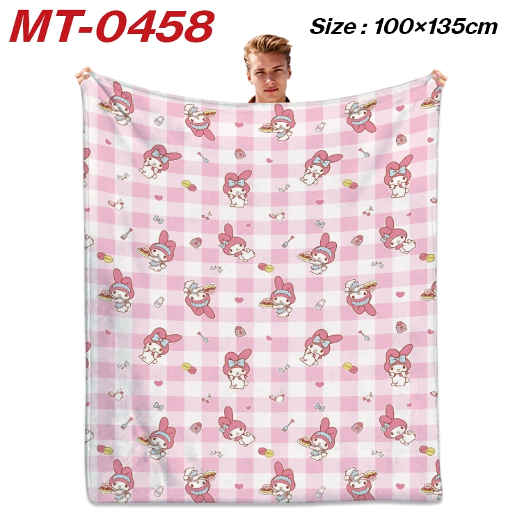 sanrio  Anime flannel blanket air conditioner quilt double-sided printing 100x135cm MT-0458