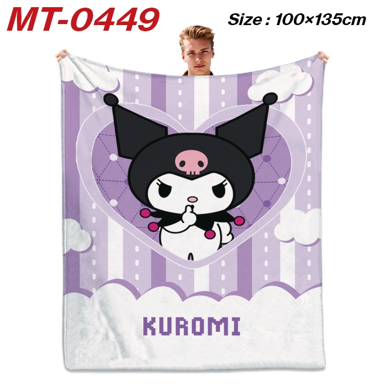 sanrio  Anime flannel blanket air conditioner quilt double-sided printing 100x135cm MT-0449