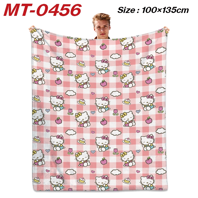 sanrio  Anime flannel blanket air conditioner quilt double-sided printing 100x135cm MT-0456