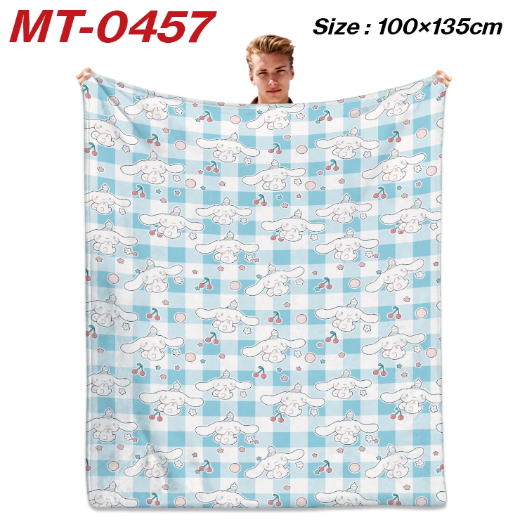 sanrio  Anime flannel blanket air conditioner quilt double-sided printing 100x135cm MT-0457