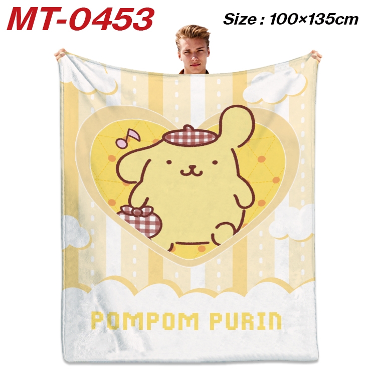 sanrio  Anime flannel blanket air conditioner quilt double-sided printing 100x135cm MT-0453