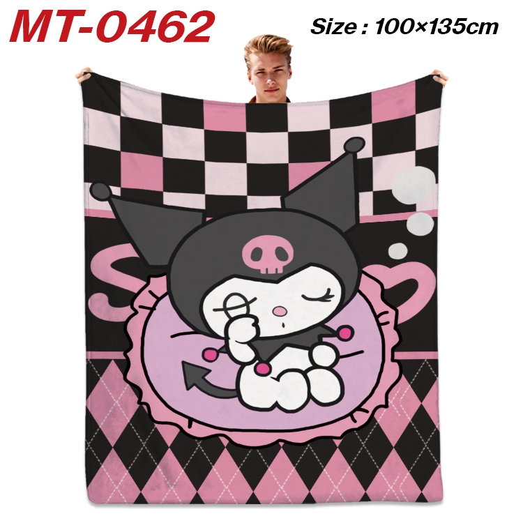 sanrio  Anime flannel blanket air conditioner quilt double-sided printing 100x135cm MT-0462