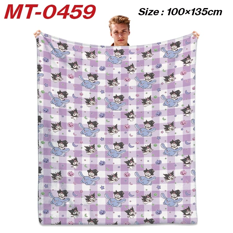 sanrio  Anime flannel blanket air conditioner quilt double-sided printing 100x135cm MT-0459