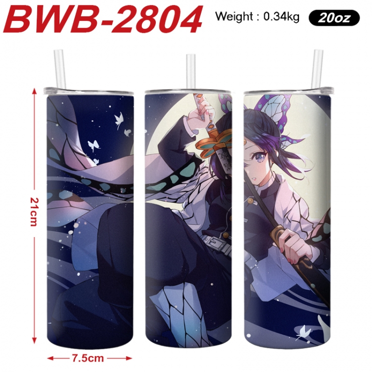 Demon Slayer Kimets Anime printing insulation cup straw cup 21X7.5CM BWB-2804A
