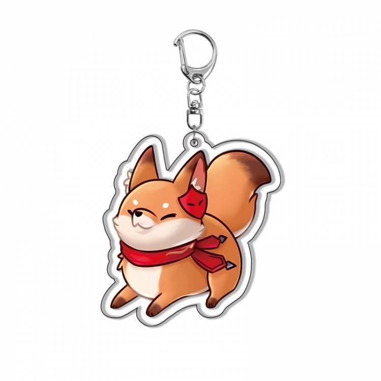 Animal Anime Acrylic Keychain Charm price for 5 pcs  1147Y