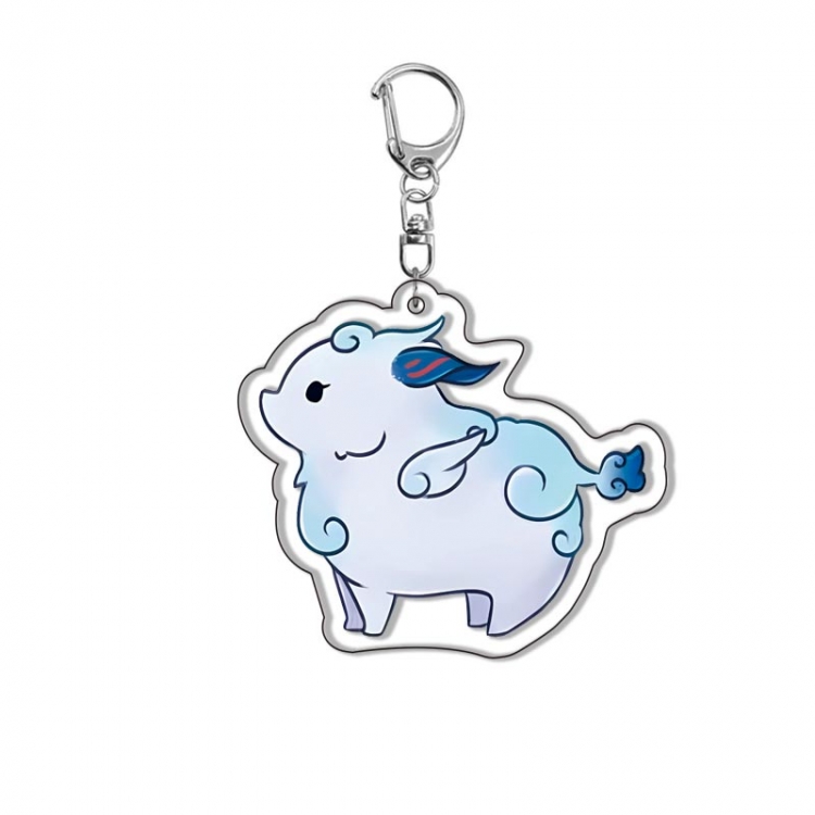 Animal Anime Acrylic Keychain Charm price for 5 pcs 1133Y