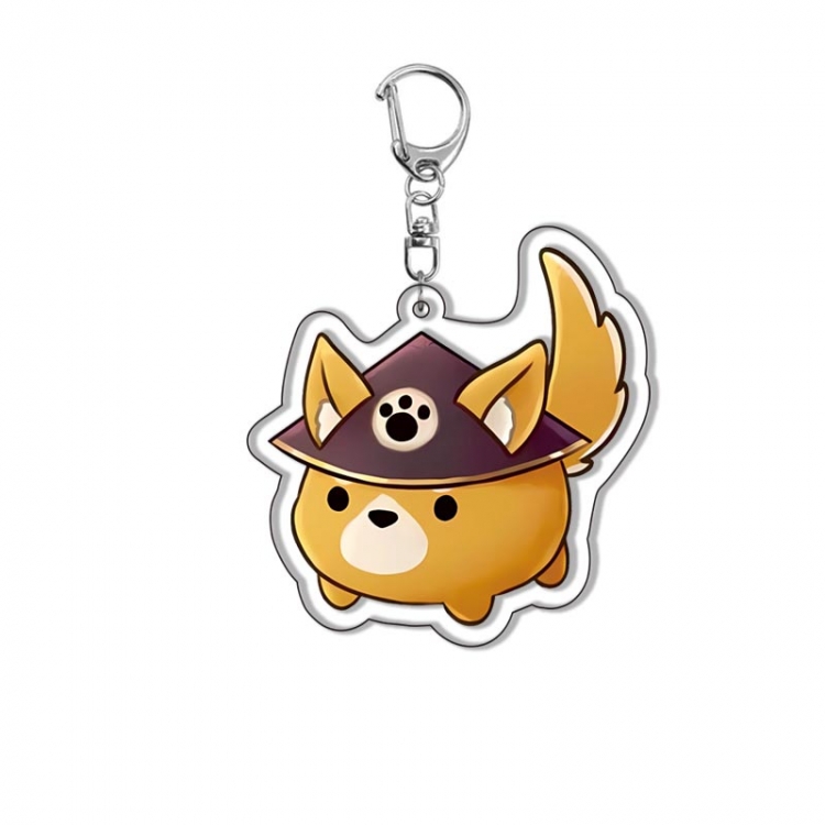 Animal Anime Acrylic Keychain Charm price for 5 pcs  1135Y