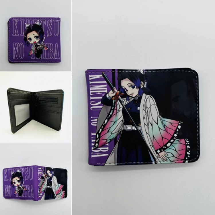 Demon Slayer Kimets Full color  Two fold short card case wallet 11X9.5CM 2030