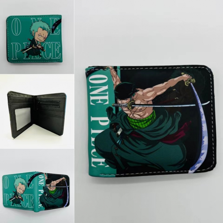 One Piece Full color  Two fold short card case wallet 11X9.5CM  1945
