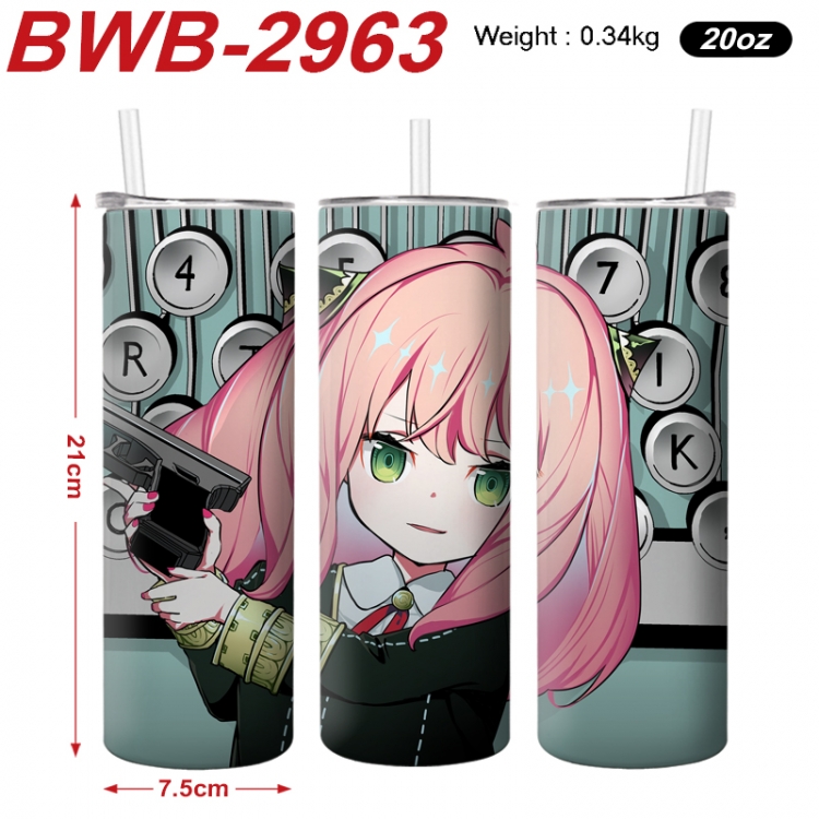 SPY×FAMILY Anime printing insulation cup straw cup 21X7.5CM BWB-2963A