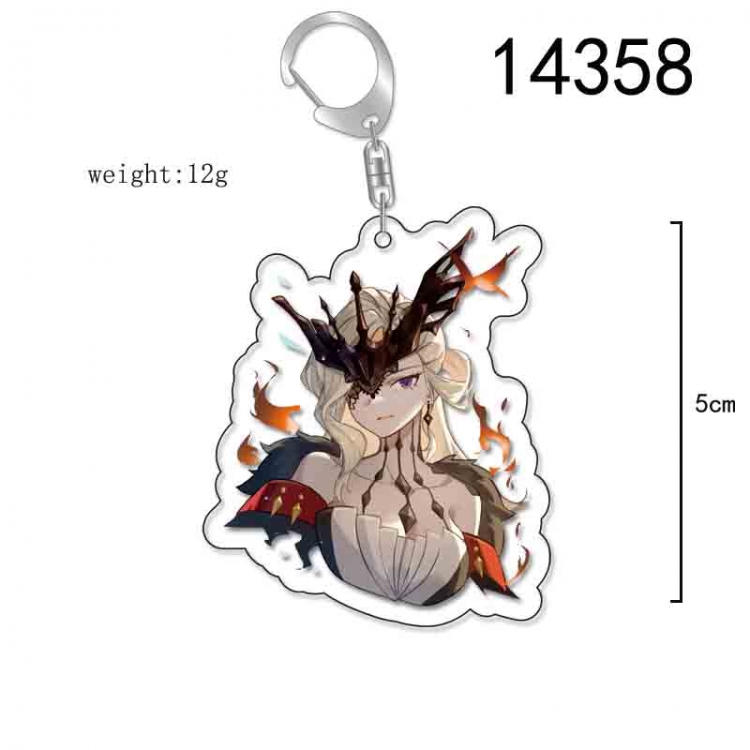 Genshin Impact Anime Acrylic Keychain Charm price for 5 pcs 14358