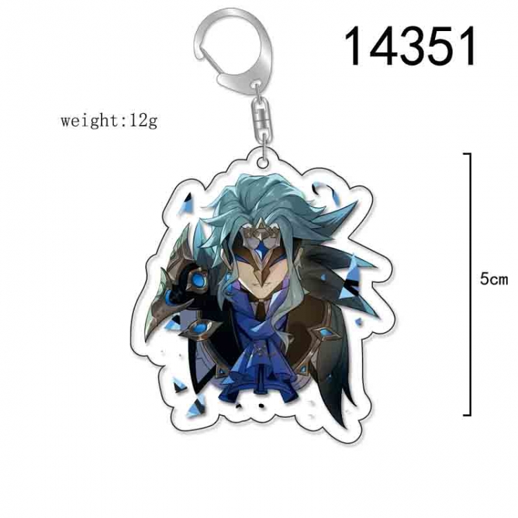 Genshin Impact Anime Acrylic Keychain Charm price for 5 pcs 14351