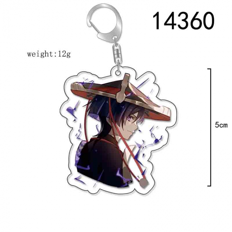 Genshin Impact Anime Acrylic Keychain Charm price for 5 pcs 14360