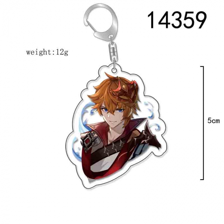 Genshin Impact Anime Acrylic Keychain Charm price for 5 pcs 14359