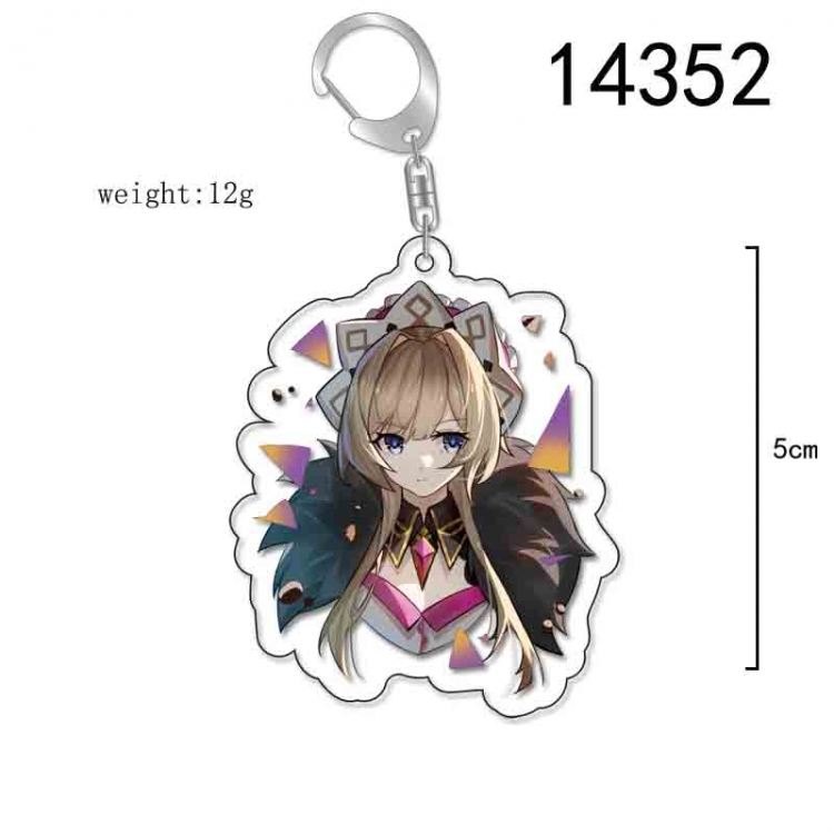 Genshin Impact Anime Acrylic Keychain Charm price for 5 pcs 14352