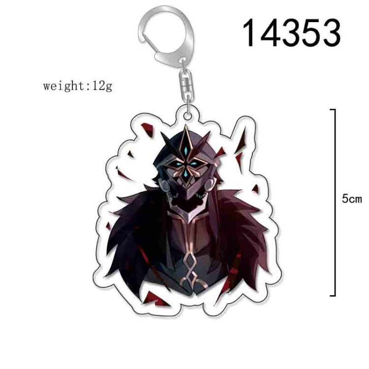 Genshin Impact Anime Acrylic Keychain Charm price for 5 pcs 14353