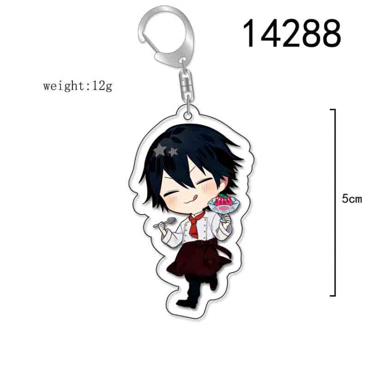 Bungo Stray Dogs Anime Acrylic Keychain Charm price for 5 pcs 14288