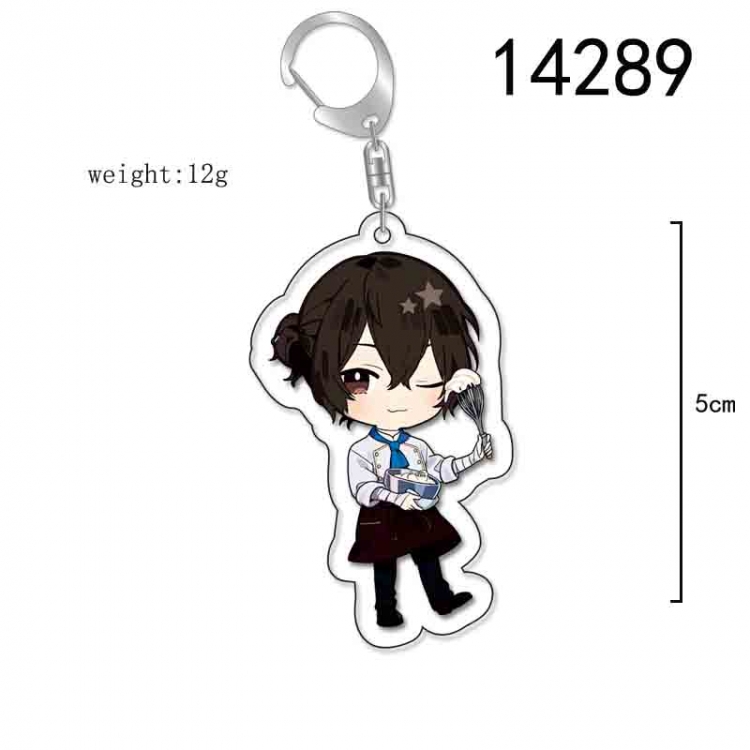 Bungo Stray Dogs Anime Acrylic Keychain Charm price for 5 pcs 14289