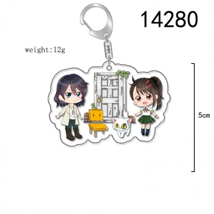 Tour of Bell and Bud Anime Acrylic Keychain Charm price for 5 pcs 14280