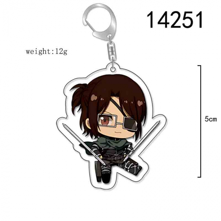Shingeki no Kyojin  Anime Acrylic Keychain Charm price for 5 pcs 14251