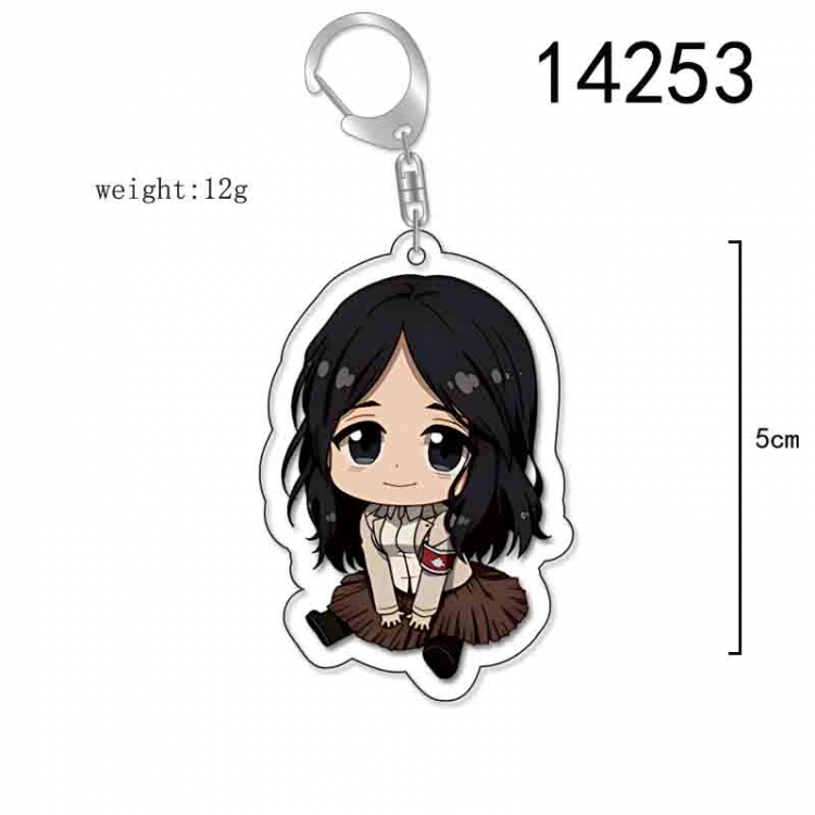 Shingeki no Kyojin  Anime Acrylic Keychain Charm price for 5 pcs 14253