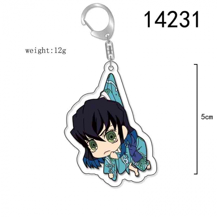 Demon Slayer Kimets Anime Acrylic Keychain Charm price for 5 pcs 14231