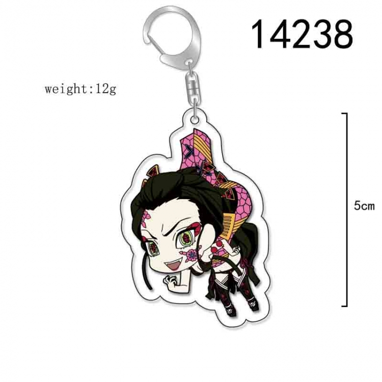 Demon Slayer Kimets Anime Acrylic Keychain Charm price for 5 pcs 14238