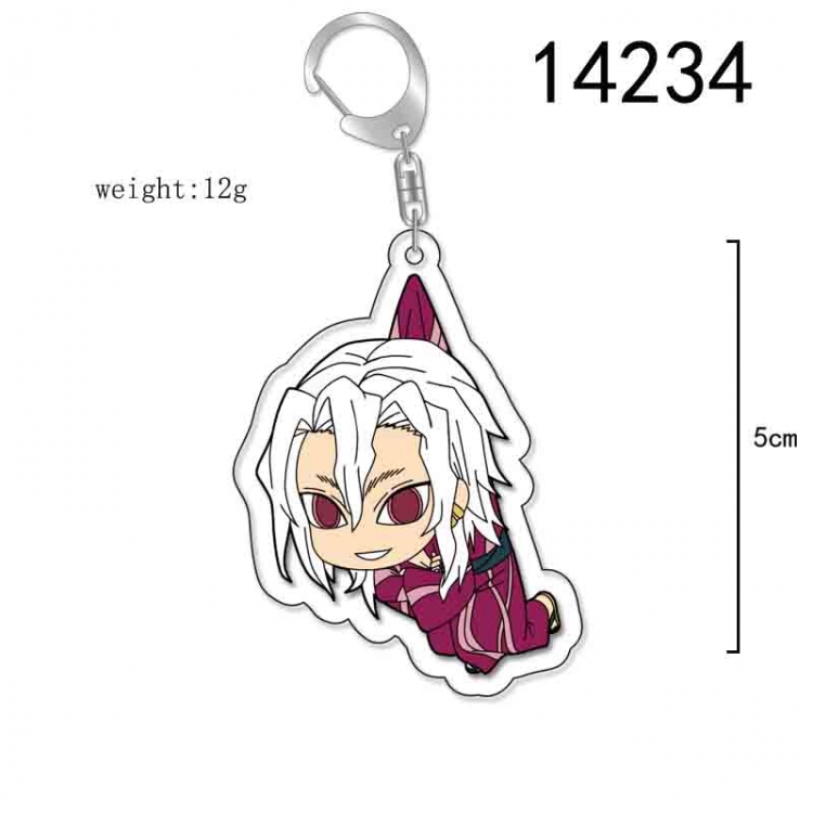 Demon Slayer Kimets Anime Acrylic Keychain Charm price for 5 pcs 14234