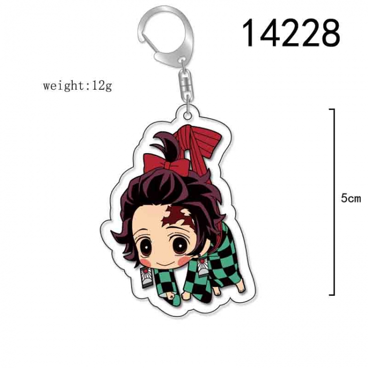 Demon Slayer Kimets Anime Acrylic Keychain Charm price for 5 pcs 14228