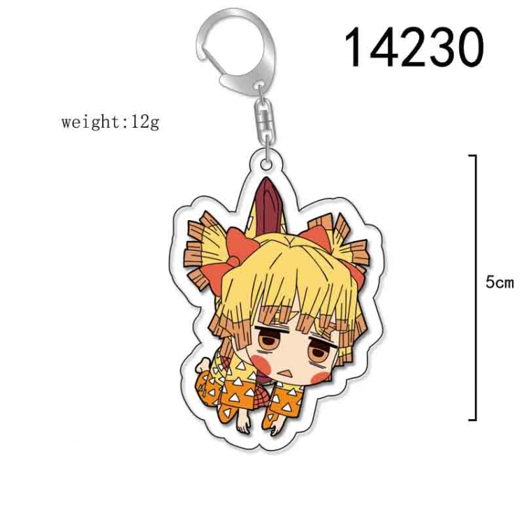 Demon Slayer Kimets Anime Acrylic Keychain Charm price for 5 pcs 14230