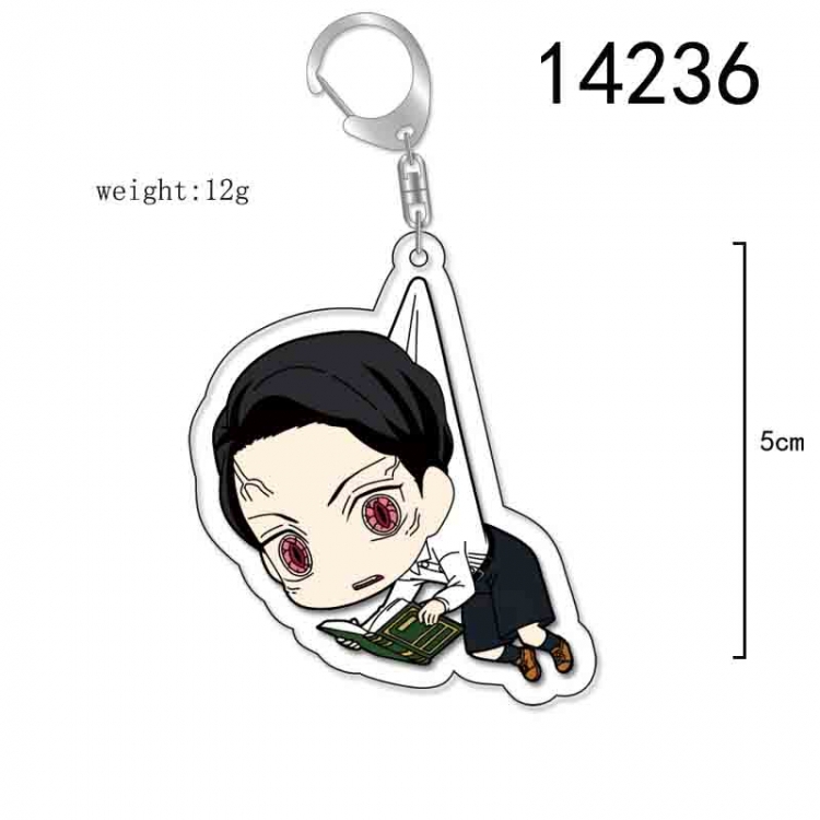 Demon Slayer Kimets Anime Acrylic Keychain Charm price for 5 pcs 14236