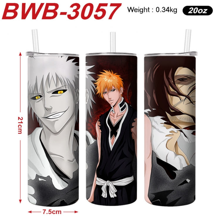 Bleach Anime printing insulation cup straw cup 21X7.5CM BWB-3057A