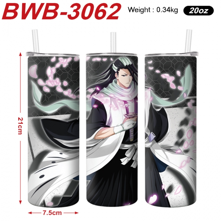 Bleach Anime printing insulation cup straw cup 21X7.5CM BWB-3062A