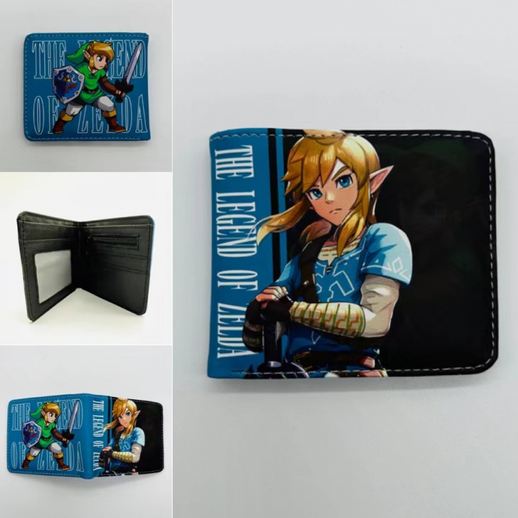 The Legend of Zelda Full color  Two fold short card case wallet 11X9.5CM  1454