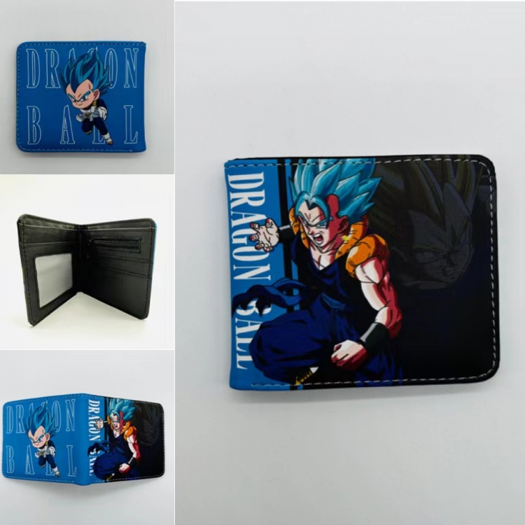 DRAGON BALL Full color  Two fold short card case wallet 11X9.5CM  1904