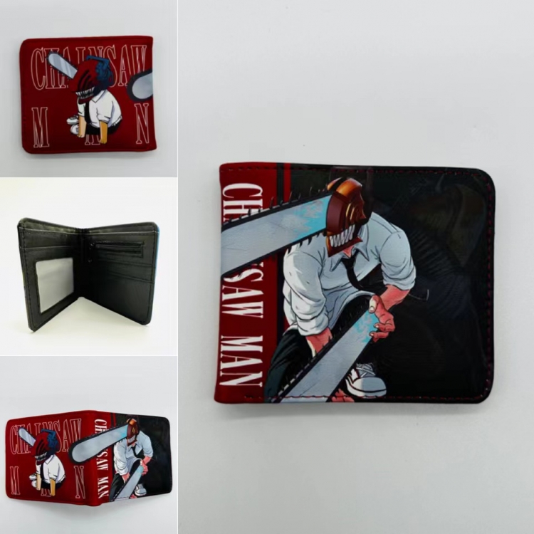 Chainsaw man Full color  Two fold short card case wallet 11X9.5CM  1832