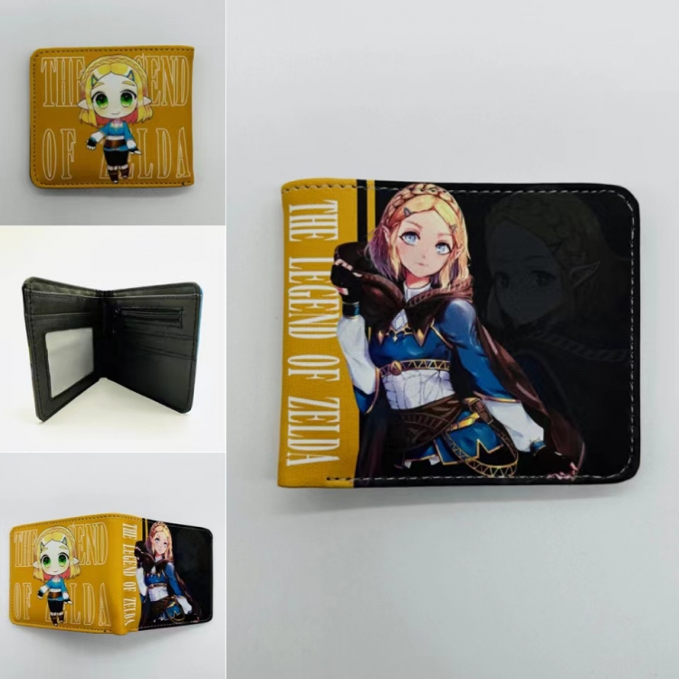 The Legend of Zelda Full color  Two fold short card case wallet 11X9.5CM