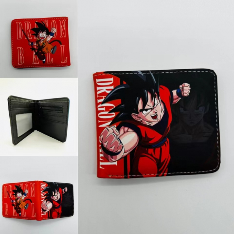 DRAGON BALL Full color  Two fold short card case wallet 11X9.5CM  1859