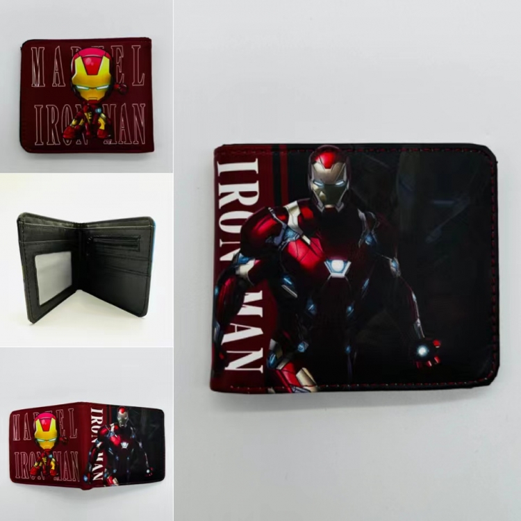 Iron Man Full color  Two fold short card case wallet 11X9.5CM 1919