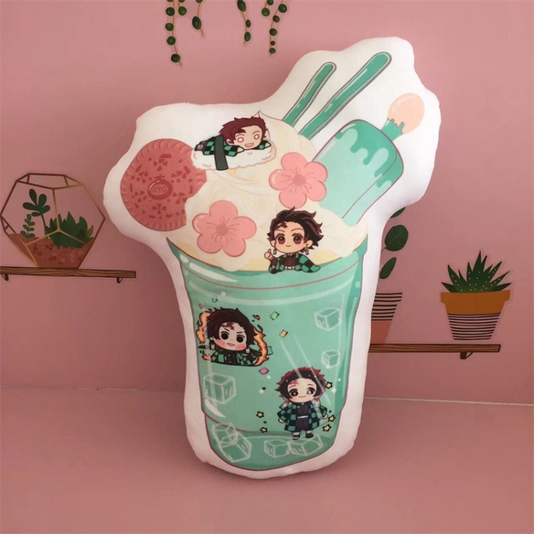 Demon Slayer Kimets Anime double-sided color pattern ice cream pillow cushion