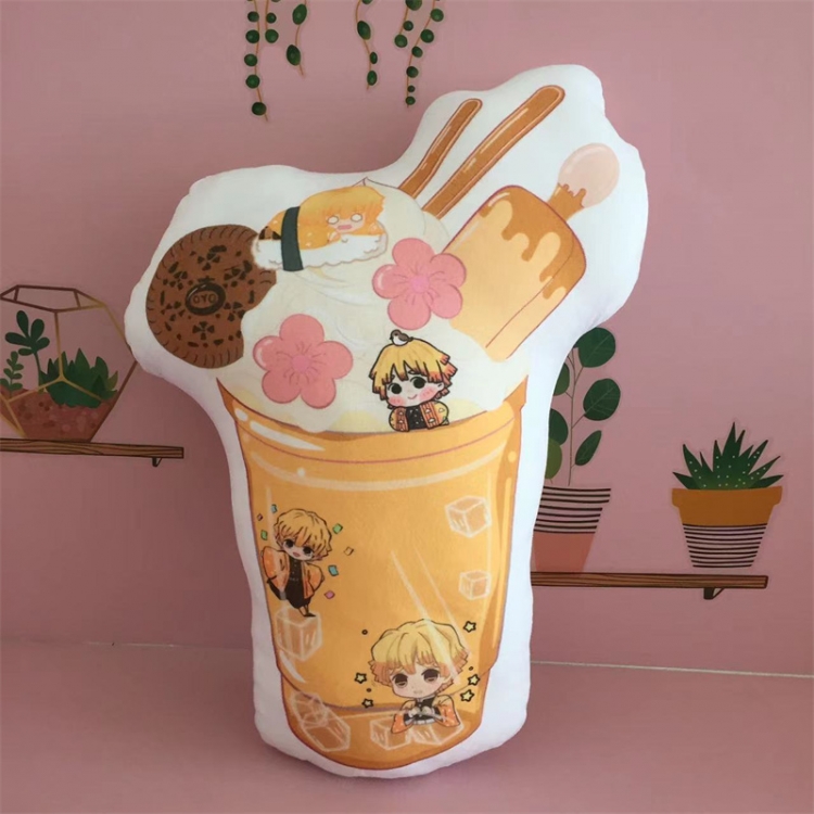 Demon Slayer Kimets Anime double-sided color pattern ice cream pillow cushion