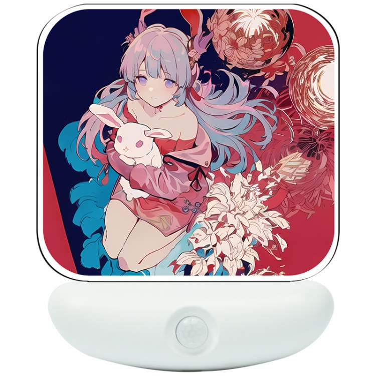 Genshin Impact Cartoon charging induction night light box package 12X8cm