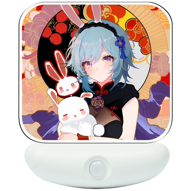 Genshin Impact Cartoon charging induction night light box package 12X8cm