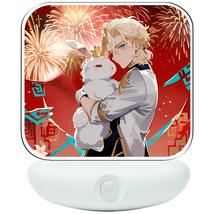 Genshin Impact Cartoon charging induction night light box package 12X8cm