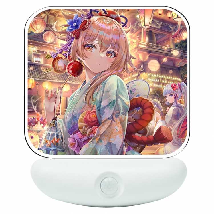 Genshin Impact Cartoon charging induction night light box package 12X8cm