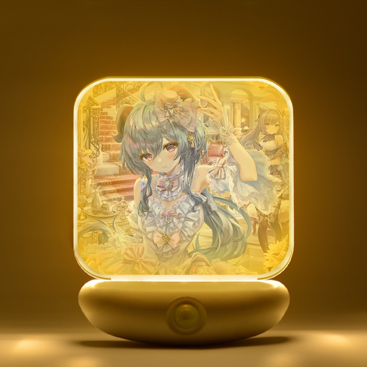 Genshin Impact Cartoon charging induction night light box package 12X8cm