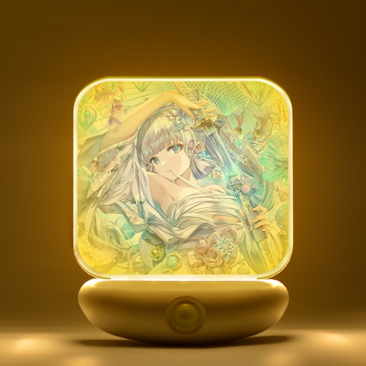 Genshin Impact Cartoon charging induction night light box package 12X8cm